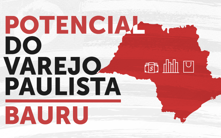 Com quase metade do número de municípios, varejo de Bauru tem mesma receita que Alagoas