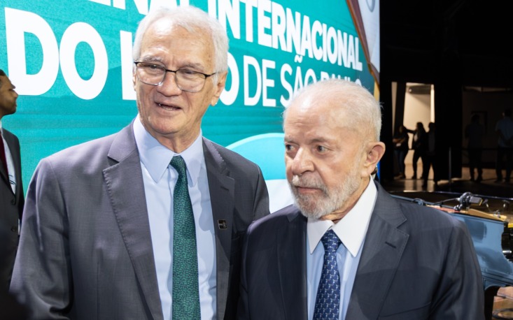 Ivo Dall'Acqua J&uacute;nior com o presidente Lula