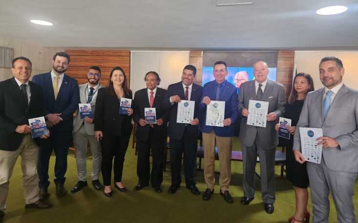 FecomercioSP e entidades do setor produtivo se reúnem com o deputado Jorge Goetten, possível relator do PLP 108/21 na Câmara dos Deputados. (Foto: Divulgação/FecomercioSP) FecomercioSP e entidades do setor produtivo se reúnem com o deputado Jorge Goetten, possível relator do PLP 108/21 na Câmara dos Deputados. (Foto: Divulgação/FecomercioSP)