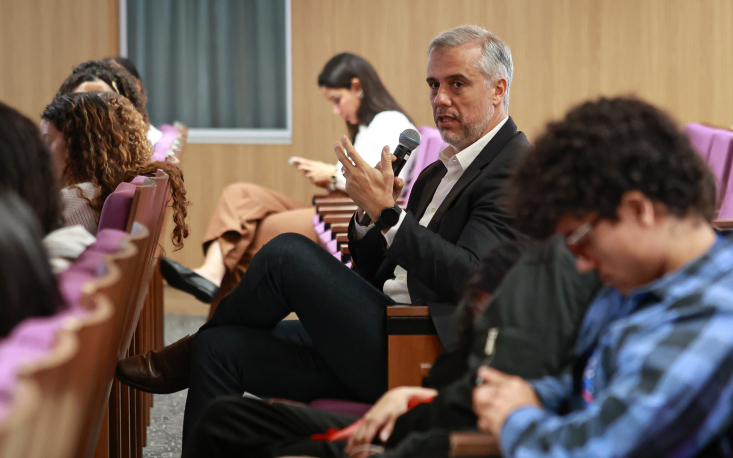 O economista André Sacconato expôs a necessidade de aprovarmos a Reforma Administrativa (Imagem: Edilson Dias)