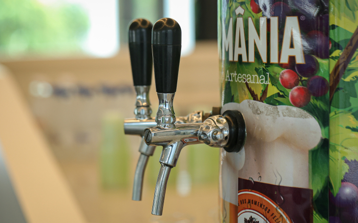 Confraterniza&ccedil;&atilde;o teve chopps especiais e comidinhas de boteco (Imagem: Edilson Dias)