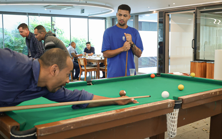 Integra&ccedil;&atilde;o entre os colaboradores marcou a data (Imagem: Edilson Dias)