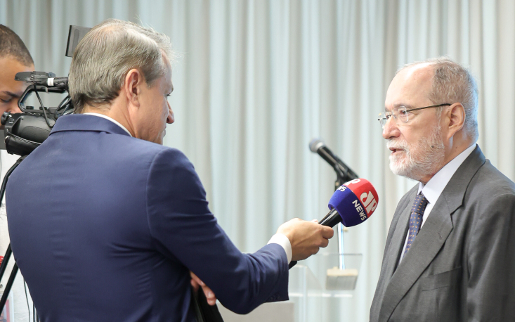 A imprensa também acompanhou de perto e entrevistou  convidados do congresso (Imagem: Edilson Dias)