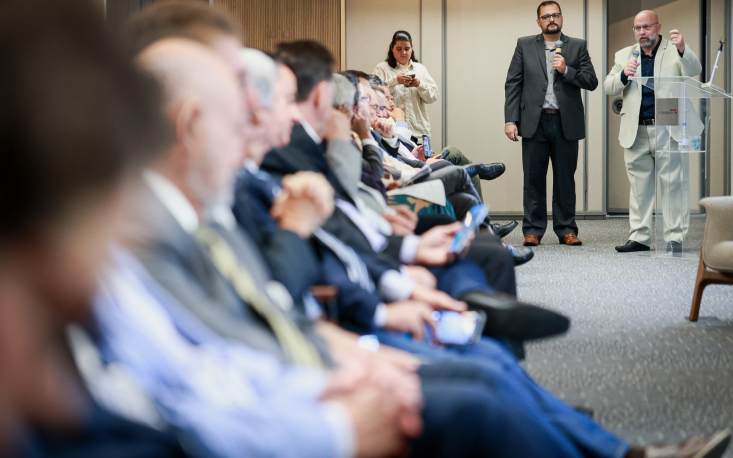 Assessoria econ&ocirc;mica apresenta os dados do estudo no CCV (Cr&eacute;dito: Edilson Dias)