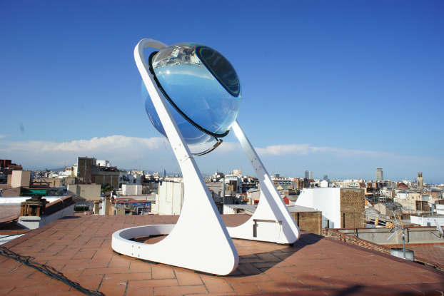 Esfera de vidro transforma raios solares em energia até durante a noite Esfera de vidro transforma raios solares em energia até durante a noite