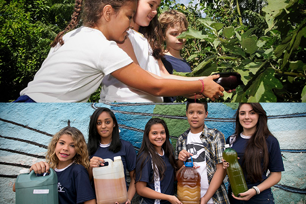 Escolas implantam projetos e envolvem alunos em ações ecológicas Escolas implantam projetos e envolvem alunos em ações ecológicas