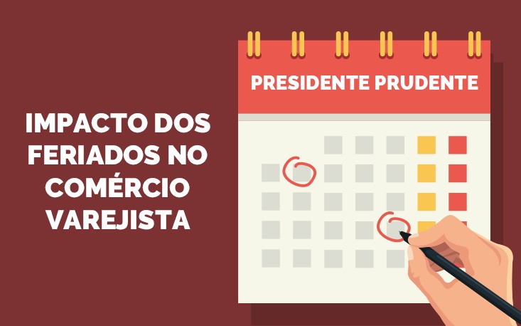 Varejo de Presidente Prudente deve perder R$ 61,5 milhões com feriados em 2017 Varejo de Presidente Prudente deve perder R$ 61,5 milhões com feriados em 2017