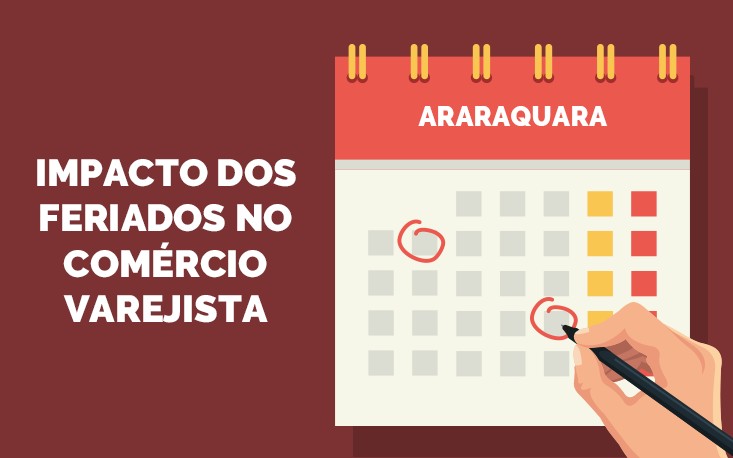 Feriados: perdas do varejo devem somar R$ 115,6 milhões em Araraquara neste ano