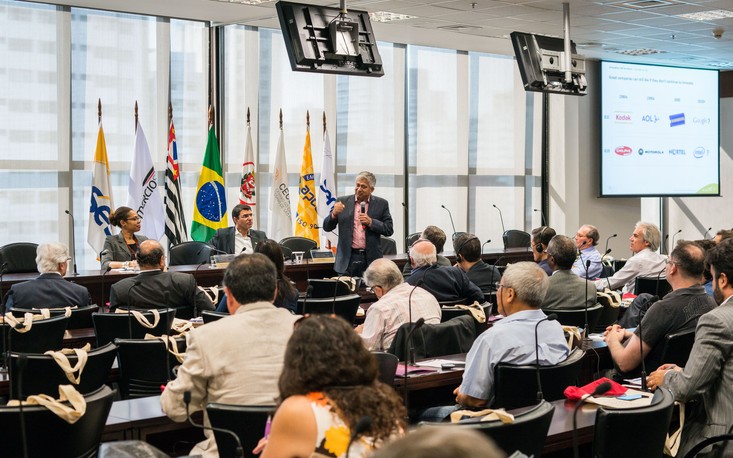Hitendra Patel, diretor do IXL Center, fala sobre inovação e internacionalização de empresas em evento na FecomercioSP Hitendra Patel, diretor do IXL Center, fala sobre inovação e internacionalização de empresas em evento na FecomercioSP