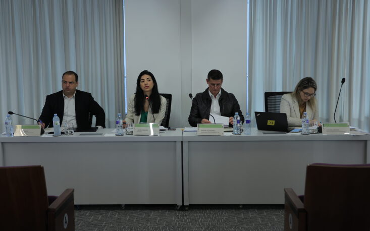 Da esq. para a dir.: Rony Vainzof, Luana Tavares, Andriei Gutierrez e Juliana Abrusio Da esq. para a dir.: Rony Vainzof, Luana Tavares, Andriei Gutierrez e Juliana Abrusio