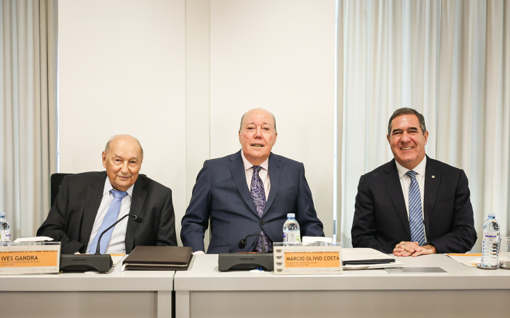Ives Gandra, Márcio Olívio e Luiz Gastão