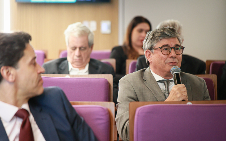 Jos&eacute; Eduardo Saran, representante da Associa&ccedil;&atilde;o dos Auditores Fiscais da Receita Estadual de S&atilde;o Paulo (Afresp). (Foto: Edilson Dias/FecomercioSP)