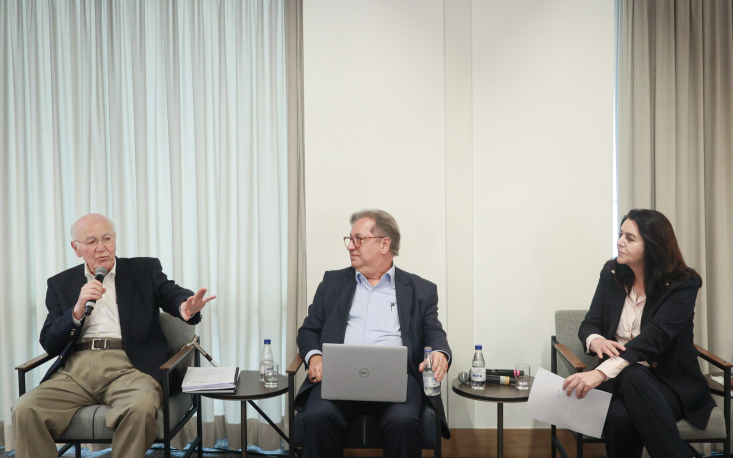 Jos&eacute; Pastore, S&oacute;lon Cunha e Sylvia Lorena